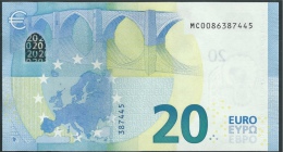 € 20  PORTUGAL  MC M001 F3  DRAGHI  UNC - 20 Euro