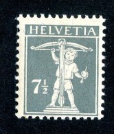 8808  Swiss  1915  Michel # 138xII* ( Cat. 1.20€ ) - Neufs