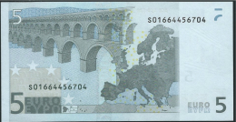S ITALIA  5 EURO J001 G5  VARIANTE B  DUISENBERG   UNC - 5 Euro