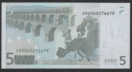 S ITALIA  5 EURO J001 G3  DUISENBERG  UNC - 5 Euro