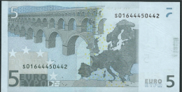 S ITALIA  5 EURO J001 E5  VARIANTE B   DUISENBERG   UNC - 5 Euro