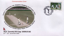 ACC TWENTY20 CRICKET Finals 2009 Commemorative Cover NEPAL - Cricket