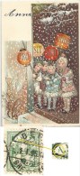 AK  "Prosit Neujahr"  (Prägekarte / Markenabart)       1905 - Abarten