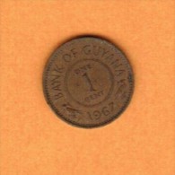 GUYANA   1 CENT 1967 (KM # 31) - Guyana