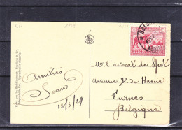 Bovins - Congo Belge - Carte Postale De 1929 - Oblitération Léopoldville - Covers & Documents