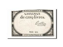 Billet, France, 5 Livres, 1793, 1793-10-31, Berthier, TB+, KM:A76, Lafaurie:171 - Assegnati