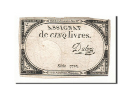 Billet, France, 5 Livres, 1793, 1793-10-31, Dubosc, TB+, KM:A76, Lafaurie:171 - Assegnati