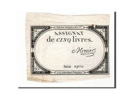 Billet, France, 5 Livres, 1793, 1793-10-31, Mercier, TB+, KM:A76, Lafaurie:171 - Assignate