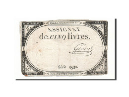 Billet, France, 5 Livres, 1793, 1793-10-31, Gérard, TB, KM:A76, Lafaurie:171 - Assignats
