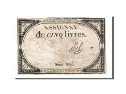 Billet, France, 5 Livres, 1793, 1793-10-31, Sal, TB, KM:A76, Lafaurie:171 - Assignate