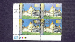 UNO-Wien 396 Oo/FDC-cancelled Eckrandviererblock ´C´, UNESCO-Welterbe, Schloss Eggenberg, Graz - Used Stamps