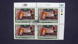 UNO-Wien 432 Oo/FDC-cancelled Eckrandviererblock ´B´, 60 Jahre Vereinte Nationen (UNO) - Used Stamps