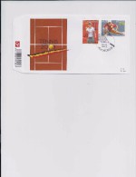 Belgie - Belgique 3225/26  Op  FDC  -  Tennis - 2001-2010