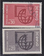 FRANCE    1966  Service   Unesco  Y.T. N° 36  37  Oblitéré - Used