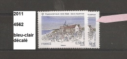 Variété De 2011 Neuf** Y&T N° 4562 Bleu-clair Décalé - Unused Stamps