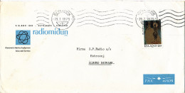 Iceland Cover Sent To Denmark Reykjavik 29-7-1975 Single Stamped - Covers & Documents