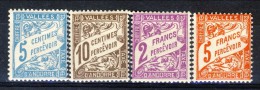 Andorra Timbre Taxe 1961 Serie N. 17-20  **MNH Catalogo € 97 - Neufs