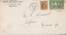 CANADA LETTRE MONTREAL POUR SEFROU MAROC 16/8/1948 TB - Briefe U. Dokumente