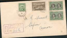 CANADA LETTRE RECOMMANDEE MONTREAL POUR SEFROU MAROC 1949 B/ TB - Covers & Documents