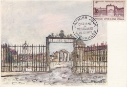 France N°939 - Carte Maximum - Château De Versailles - 1950-1959