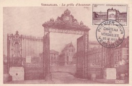 France N°939 - Carte Maximum - Château De Versailles - 1950-1959