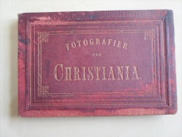 NORVEGE - CARNET DE 10 PHOTOS 17cm * 11cm - 1900 - KRISTIANA EGEBERG OSCARSHAL AKERSGADEN - O. VAERING - 4 SCANS - Old (before 1900)