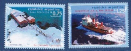 ARGENTINE 1996     Pôle Sud Expédition Antarctique : Melchior Base Et Icebreaker Ara  2v. - Onderzoeksstations