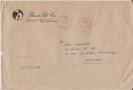 3374FM- AMOUNT 1650, SISLI, RED MACHINE STAMPS ON COMPANY SPECIAL COVER, 1989, TURKEY - Brieven En Documenten