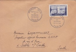 France 1952  Lettre - Briefe U. Dokumente