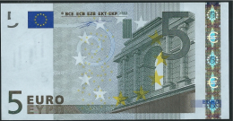 S ITALIA  5 EURO J001 C2  DUISENBERG   UNC - 5 Euro