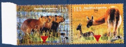 ARGENTINE 1996          Faune En Danger La Paire  - Endangered Fauna   La Paire  2-2v  MNH - Unused Stamps