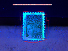 1997 N° 3091 UNE BANDES DROITE PHOSPHORESCENTE MARIANNE DE LUQUET OBLITÉRÉ - Used Stamps