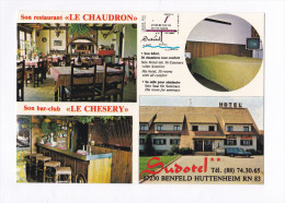 67 Benfeld Huttenheim  Hotel  Subotel  Son Restaurant "Le Chaudron"  Son Bar-club "Le Chesery"  TBE - Benfeld