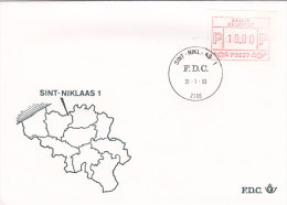 Belgien 1983 - Automatenmarken Ergänzungen Auf FDC - 31.01.1983 -  Sint-Niklaas 1 - Autres & Non Classés