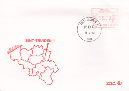 Belgien 1983 - Automatenmarken Ergänzungen Auf FDC - 28.03.1983 - Sint-Truiden 1 - Altri & Non Classificati