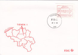 Belgien 1983 - Automatenmarken Ergänzungen Auf FDC - 28.03.1983 - Tienen 1 - Other & Unclassified