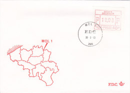 Belgien 1983 - Automatenmarken Ergänzungen Auf FDC - 28.03.1983 - Mol 1 - Sonstige & Ohne Zuordnung