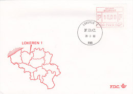 Belgien 1983 - Automatenmarken Ergänzungen Auf FDC - 28.03.1983 - Lokeren 1 - Sonstige & Ohne Zuordnung