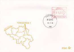 Belgien 1983 - Automatenmarken Ergänzungen Auf FDC - 25.04.1983 - Tongeren 1 - Altri & Non Classificati