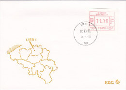 Belgien 1983 - Automatenmarken Ergänzungen Auf FDC - 25.04.1983 - Lier 1 - Altri & Non Classificati