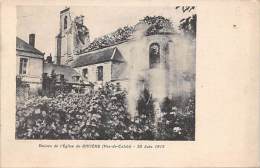 Rivière       62      Ruines De L'Eglise. Guerre 14/18 - Sonstige & Ohne Zuordnung