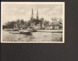 Brandenburg Ansichtskarte Von Neuruppin 1947 Klosterkirche Vom See Gesehen 2 Bilder, Gute Erhaltung - Neuruppin