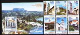 CUBA 2008 - Tourisme. Villes Cubaines (BF) - Unused Stamps