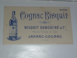 BUVARD Publicitaire  BLOTTING PAPER   - COGNAC BISQUIT BISQUIT DUBOUCHE & Co Maison Fondée En 1819 JARNAC-GOGNAC - Liquor & Beer