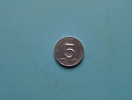 1952 E - 5 Pfennig / KM 6 ( Uncleaned Coin / For Grade, Please See Photo ) !! - 5 Pfennig