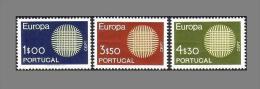 Cept 1970 Portugal Mi 1092/1094 MNH ** YVERT 1073/1075 - 1970