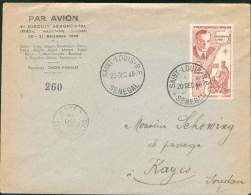 SENEGAL LETTRE PREMIER CIRCUIT AEROPOSTAL DECEMBRE 1948 SAINT LOUIS POUR KAYES RARE TTB ETAT - Covers & Documents