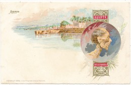 ASSOUAN -  Carte Souvenir Litho - Vue Du Nil, Tète De Ramsès II - Etat Superbe - Aswan