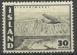 Iceland - 1947 Airmail 30a MNH  **   Sc C22 - Unused Stamps