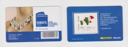 2011 - ITALIA -  TESSERA FILATELICA   150° ANNIVERSARIO DELL' UNITA' D' ITALIA DEDICATO AL TRICOLORE ROMAFIL 2011 - Philatelistische Karten
